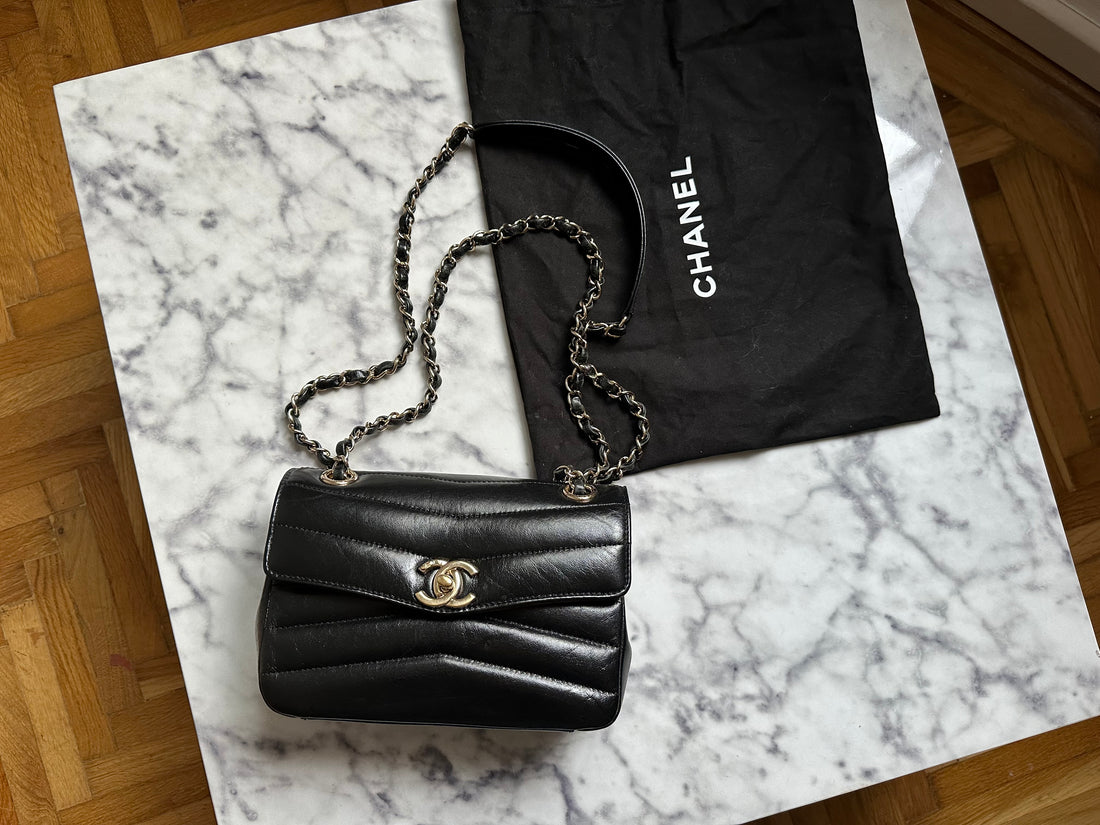 Chanel Small Chevron Miroir Flap Bag