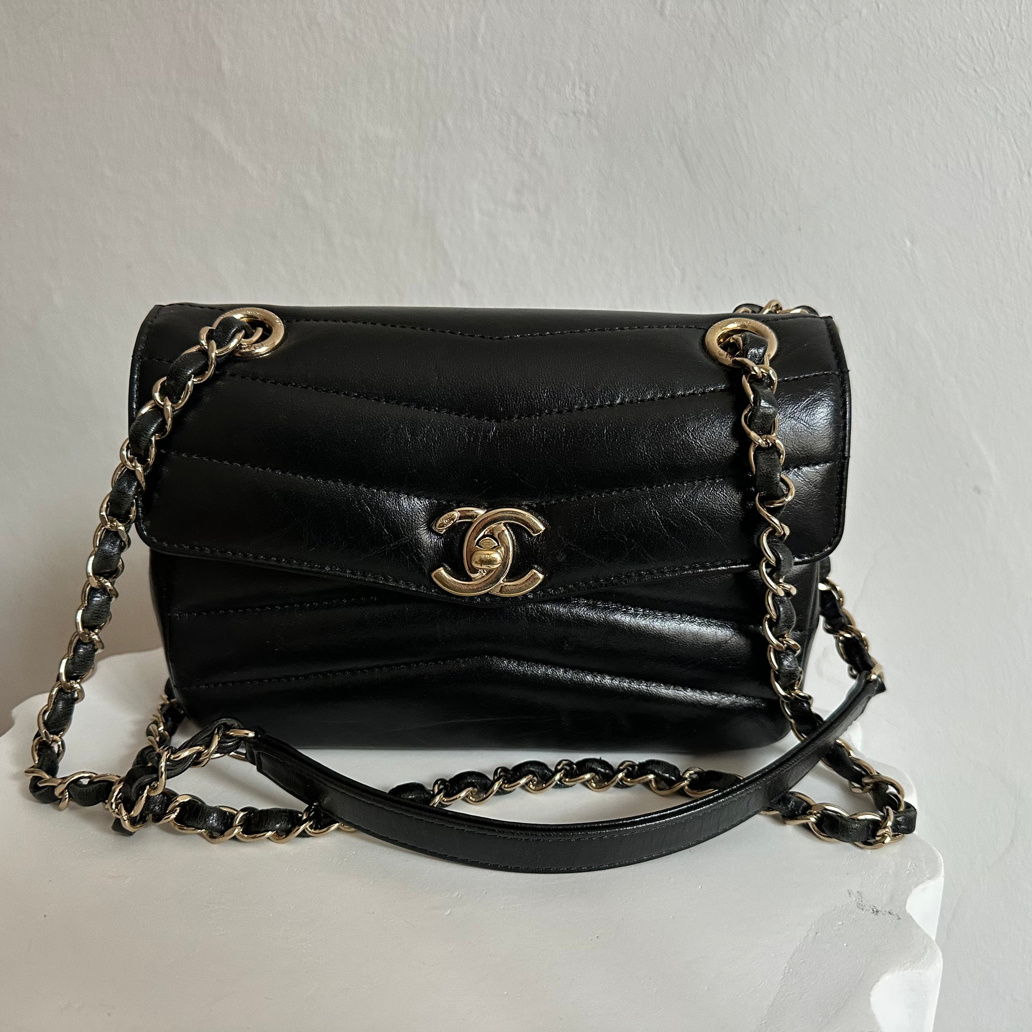Chanel Small Chevron Miroir Flap Bag