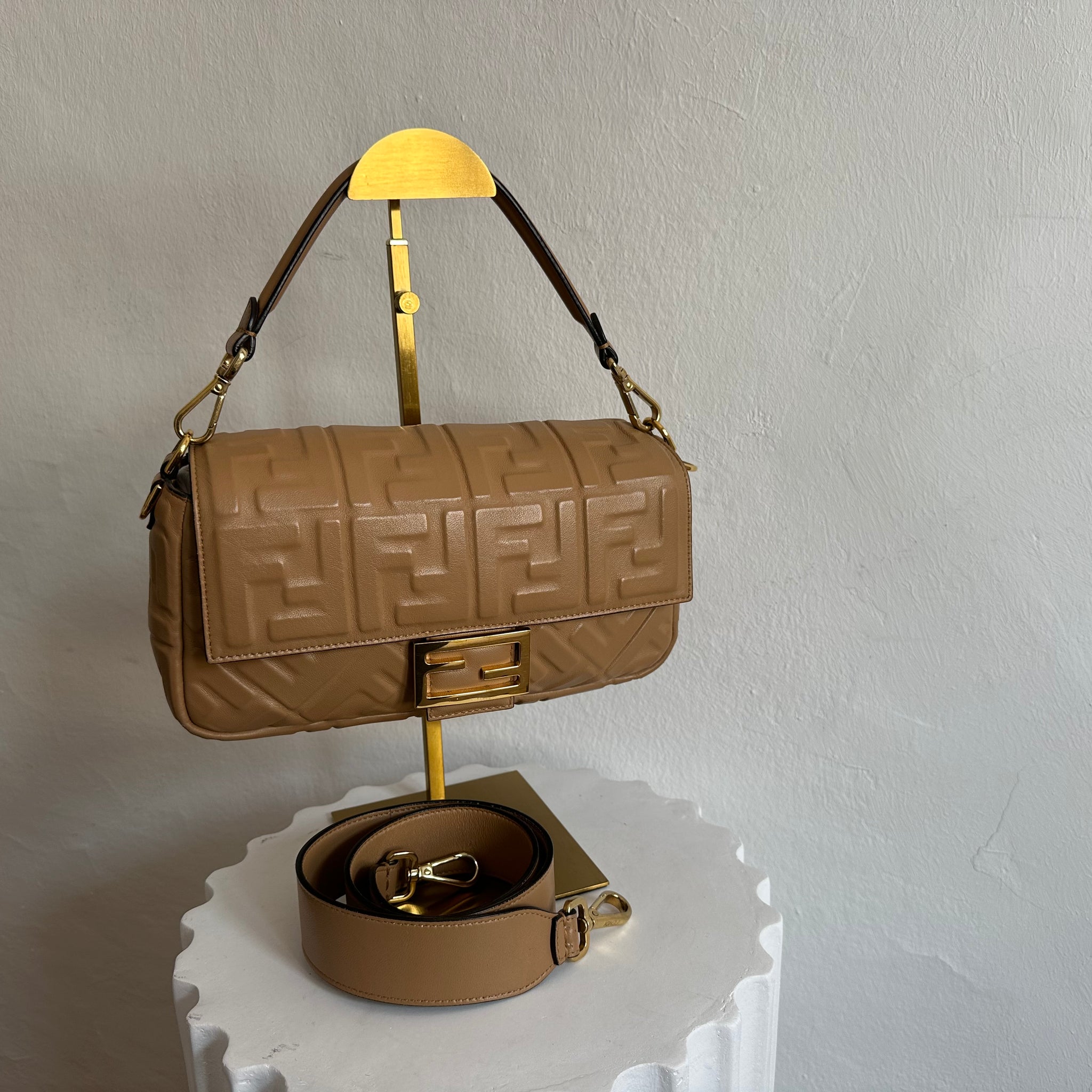 Fendi Medium Beige Baguette Bag