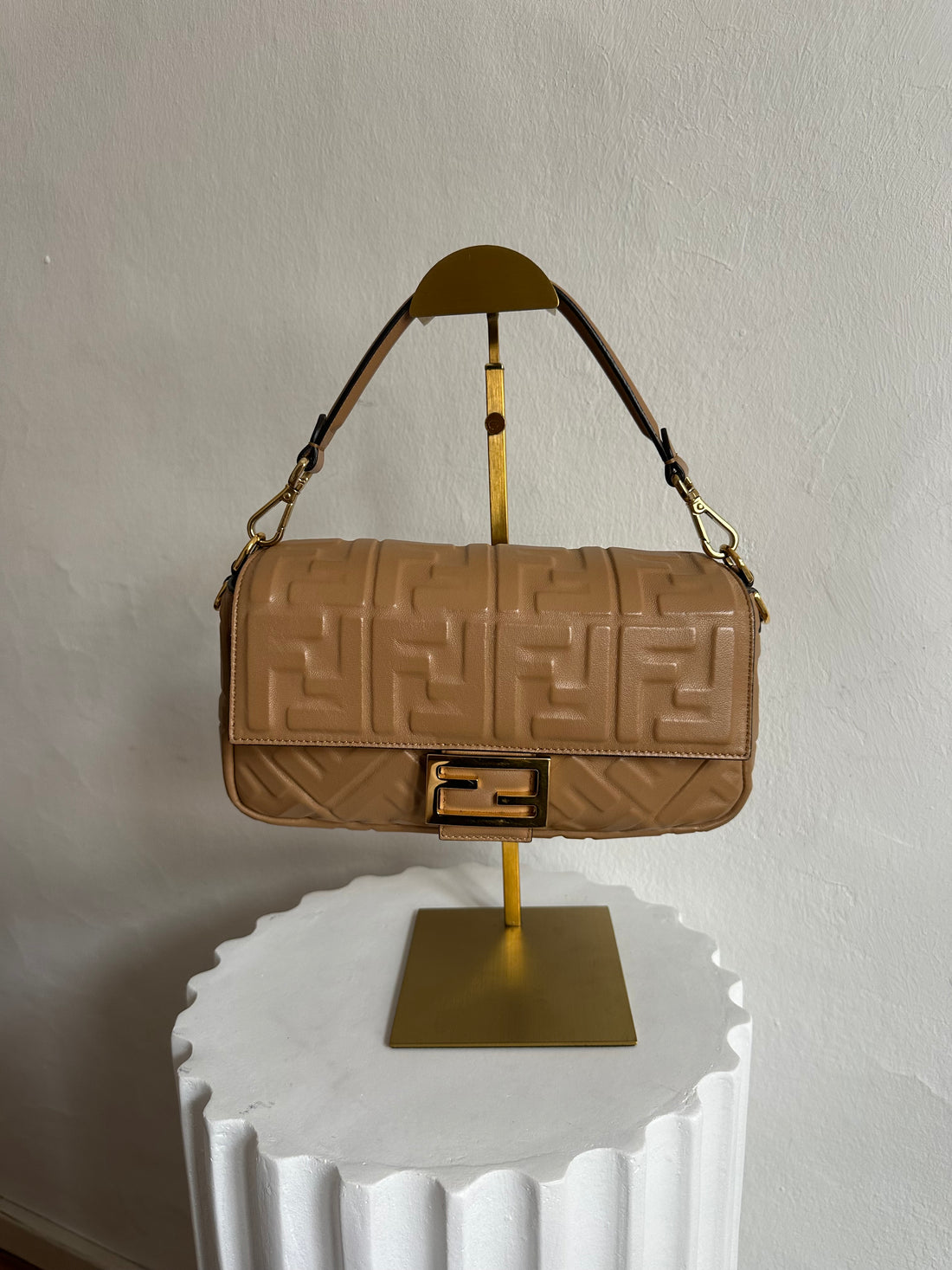 Fendi Medium Beige Baguette Bag