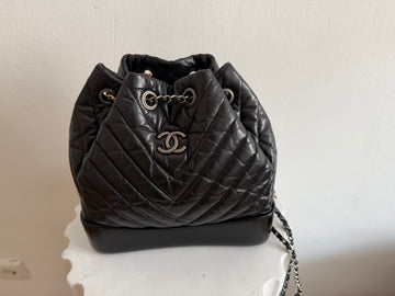 Chanel Black Gabrielle Backpack