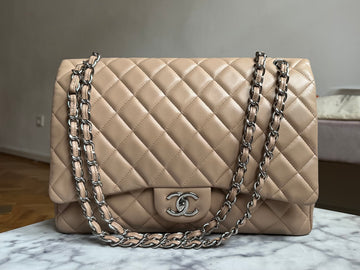 Chanel Maxi Jumbo Caviar Leather Flap