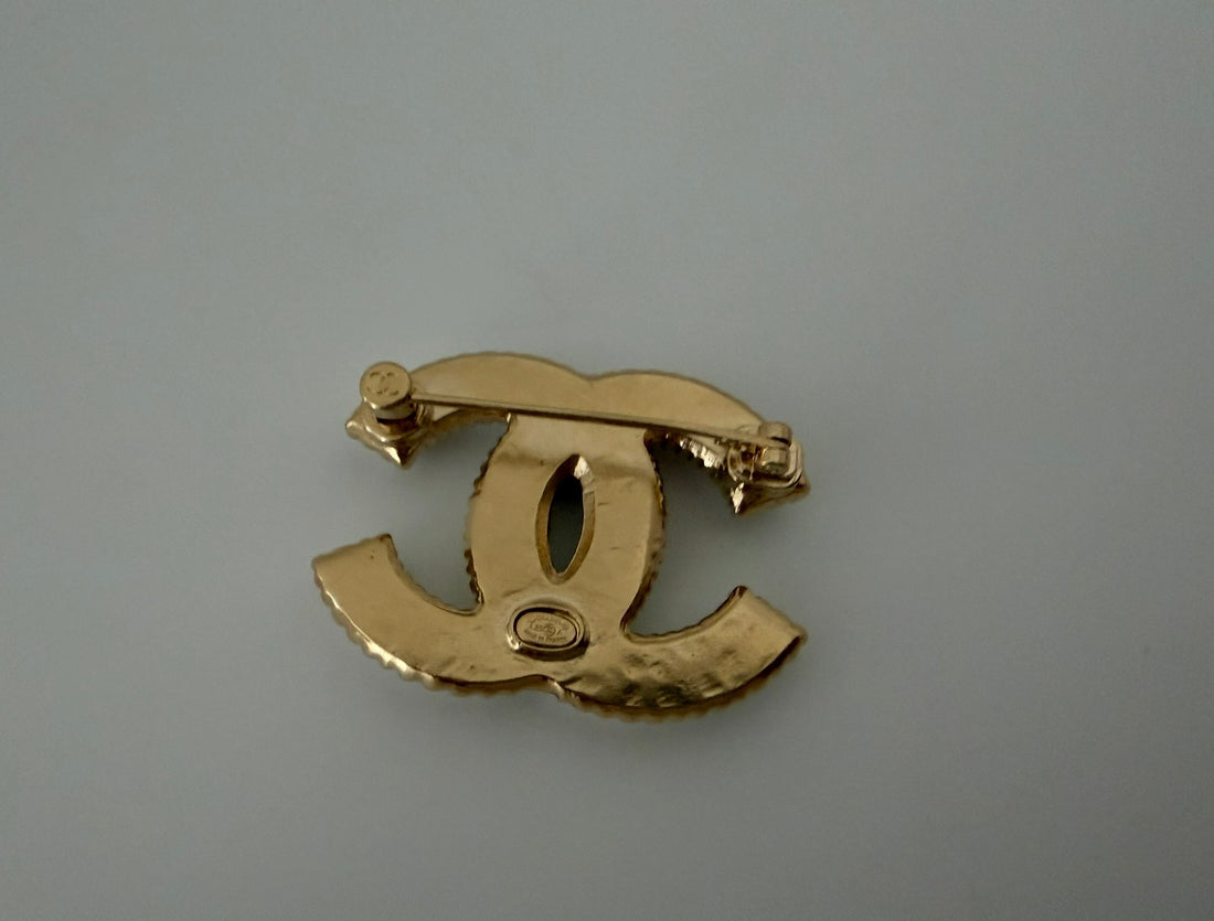 Chanel CC Logo Brooch